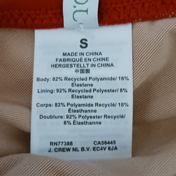 NEW‎ J. Crew Red Adjustable Tie-back Halter Bikini Swim Top Women's Size S - Picture 9 of 11